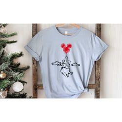winnie the pooh shirt, mickey balloon shirt, pooh
