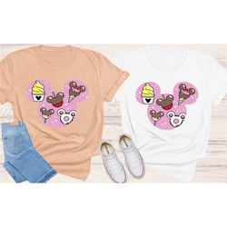 mickey ears disney snack tee shirt, family trip