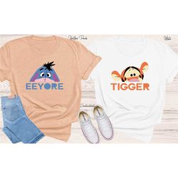 eeyore and tigger couple shir,t winnie the pooh