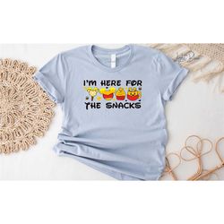 disney winnie snacks shirt,i'm here for the snacks
