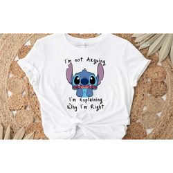 stitch im not arguing shirts, kids stitch shirts,