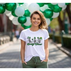 lucky skeleton saint patricks day shirt, funny st