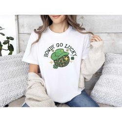 happy go lucky shirt, western st patricks day