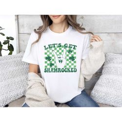 let's get shamrocked shirt, st patricks day v-neck