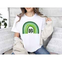 shamrock leopard rainbow shirt, st patrick's day shirt,