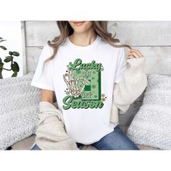 lucky season shirt, skeleton st patricks day shirt,