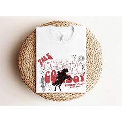 cosmic cowboy shirt, space cowboy outfit, western graphic