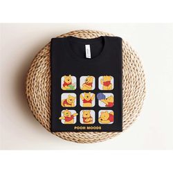 pooh moods shirt, winnie the pooh shirt, 90's
