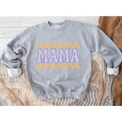 checkered retro mama sweatshirt, checkered mama sweatshirts, cute