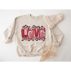 valentine's sweatshirt, love heart sweatshirt, cute valentine's sweater,