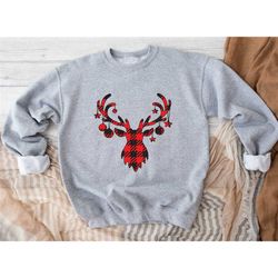 merry christmas reindeer sweatshirt, reindeer sweatshirt, christmas family