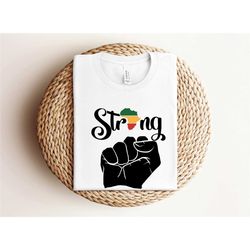 powerful afro woman shirt, afrocentric shirt, afro praying
