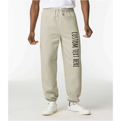 customized unisex sweatpants, personalize your own sweatpants, couple