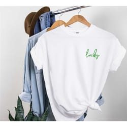 st. patrick's day lucky comfort colors shirt, shamrock