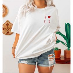 comfort colors xoxo valentines day shirt, cute valentines