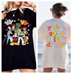 toy story shirt, disney world toy story t shirt, you ve got a friend in me shirt, toy story movie characters shirt