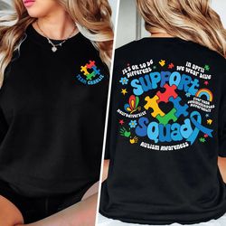 personalized autism shirt, autism awareness shirt, family autism support squad, autism mom shirt, neurodiversity shirt