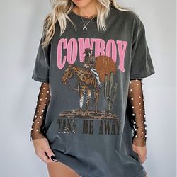 cowboy t shirt country concert outfit pink cowgirl tshirt yee haw shirt i love cowboys disco