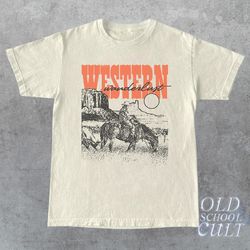 western cowboy t-shirt, vintage 90s western shirt, retro coors tee, rodeo cowboy shirt, wild west gift, cowboys lovers c