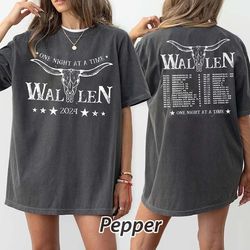 morgan wallen tour 2024 t-shirt, morgan wallen one night at a tour sweatshirt, country music shirt, cowboy morgan w