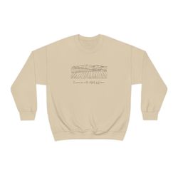 i wanna live on the outskirts of heaven - crewneck sweatshirt - craig campbell - warren zeiders - christian, country, we