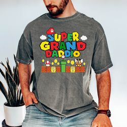 funny grandfather shirt , super granddaddio shirt ,super hero grandfather ,fathers day gift for grandpa, gift from grand
