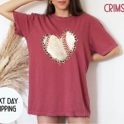 baseball gift, baseball heart shirt,sports mom tee, baseball fan shirt