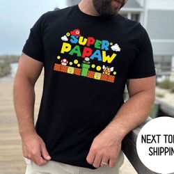 super papaw shirt, papaw shirt ,pop gift tee, superhero grandpa gift shirt ,brithdaandpa shirt,super gr