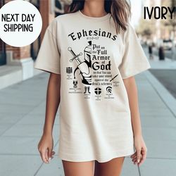 the full armor of god shirt, catholic shirt, christmas gift , religious gifts for women, unisex christian te