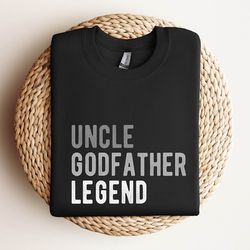 gift for baptism uncle ,uncle godfather legend shirt, uncle gift shirt,uncle godfather short sleeve tee,fathers day gift