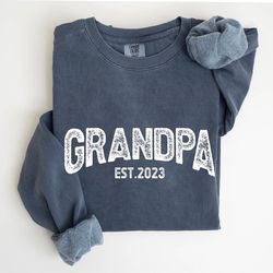 retro personalized grandpa sweatshirt, fathers day gift,ift for grandparents, gift for grandp
