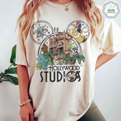 vintage walt disney world hollywood studios shirt, mickey ears disney pixar toy story hollywood tower, star wars shirt,