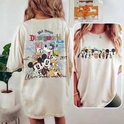 vintage walt disneyworld est 1971 2 side shirt, mickey and friends shirt, mickey ears shirt, disney ears shirt, retro ma