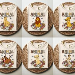 vintage disney lion king animal kingdom floral shirt, disney animal kingdom family shirt, retro lion king floral shirt,