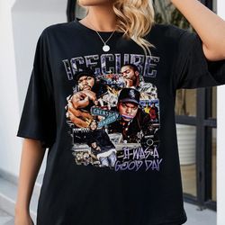 ice cube two-sided unisex shirt ice cube, ice, cube, rap, cold, cute, hip hop, music, water, frozen, blue, nwa, rapper,