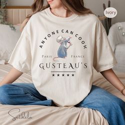 ratatouille anyone can cook shirt, disney remy shirt, ratatouille t-shirt, anyone can cook shirt, little cheft shirt, di