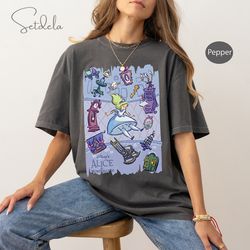 disney shirt, alice in wonderland wildflower shirt, disneyland shirt, disney princess shirt
