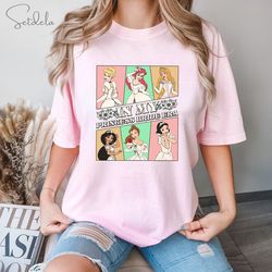 vintage in my princess bride era bride t-shirt, belle ariel jasmine cinderella bachelorette party tee, wedding gift, mai