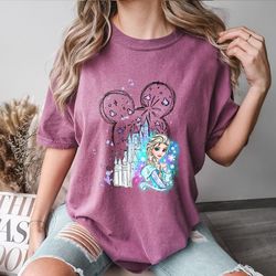 disney castle princess elsa shirt, princess elsa shirt, frozen elsa shirt, castle shirt, disney magic kingdom shirt