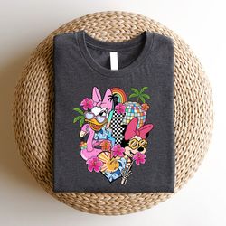 retro minnie and daisy shirt, minnie and daisy summer shirt, beach shirt, summer women tshirt