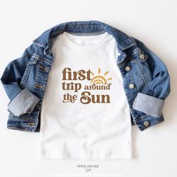 1st trip around the sun family matching birthday shirts, here comes the son first bday t-shirt, sun theme birthday party