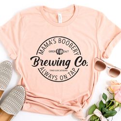 brewing co shirt, mamas boobery t-shirt, breastfeeding brewery tee, funny breastfeeding t-shirt, new mom gift, baby show