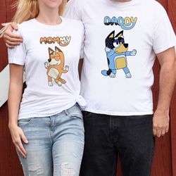 bluey family shirt, family party shirt, bandit shirt, midnights bluey shirt, disney trip shirt, bluey birthday shirt