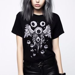 weirdcore eyeball t-shirt | dreamcore aesthetic | grunge clothing | edgy trippy shirt | horror egirl clothes