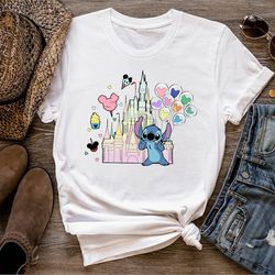 stitch shirt, disney tee, disney stitch shirt, stitch disneyworld shirt, disney vacation shirts, disney castle shirt