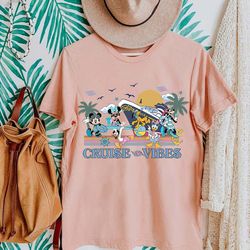 mickey and friends let's cruise shirt, disney summer break 2024 shirts, disney cruise matching group shirt