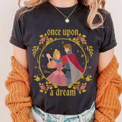 once upon a dream shirt, princess aurora t-shirt, sleeping beauty tee, disney family vacation, disneyland trip