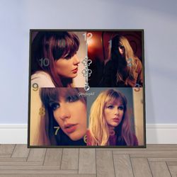 taylor swift poster, metal framed taylor swift midnights framed poster, taylor swift gift, swiftie gift for her