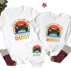 matching dad shirt, father's day, leveled up to daddy player 2 has entered the game shirt, gift for husband, gamer dad g