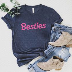 best friends matching shirt, gift for besties, pink besties shirt, mom and daughter shirts, mommy and me shirt, friend b